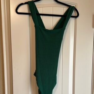 Wayf Emerald Ribbed Top